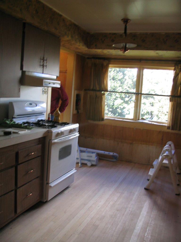 Before Particle Board Cabinets