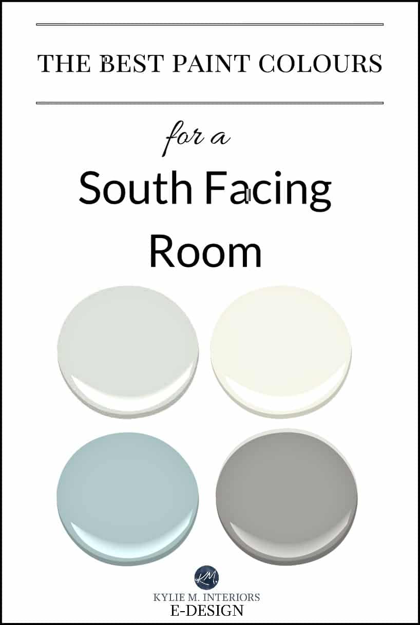 Best paint colour for south facing, southern exposure bright room. Kylie M E-design, colour expert online