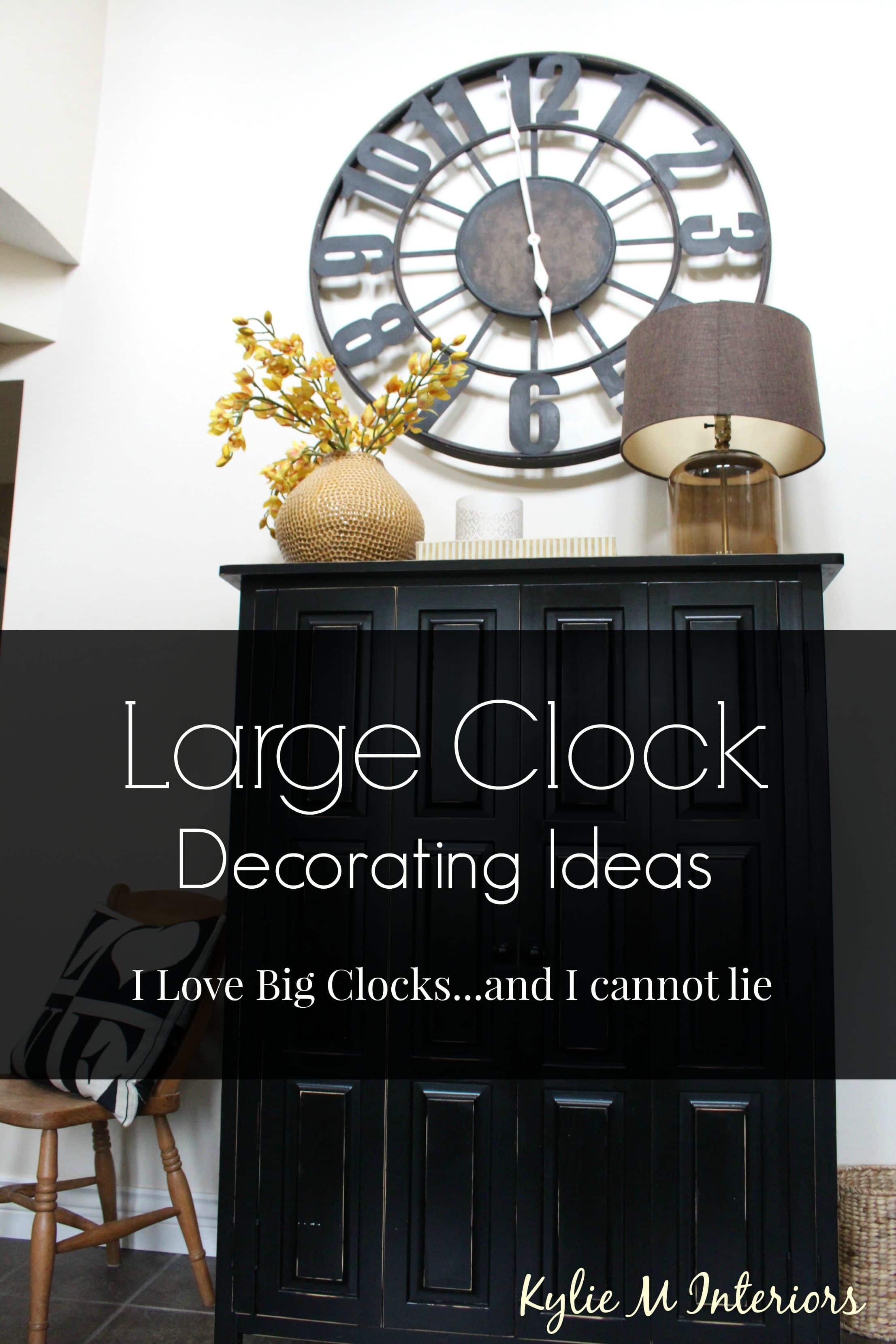 decorating ideas with large or oversized metal or wood 