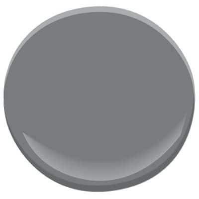 Benjamin Moore Steel Wool, a medium tone gray with undertones