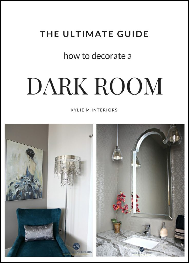 how to decorate a dark room, ultimate guide, tips and ideas, paint colours, decor. Kylie M Interiors E-design