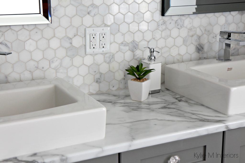 How To Get The Marble Look With Less, Faux Marble Backsplash Tiles