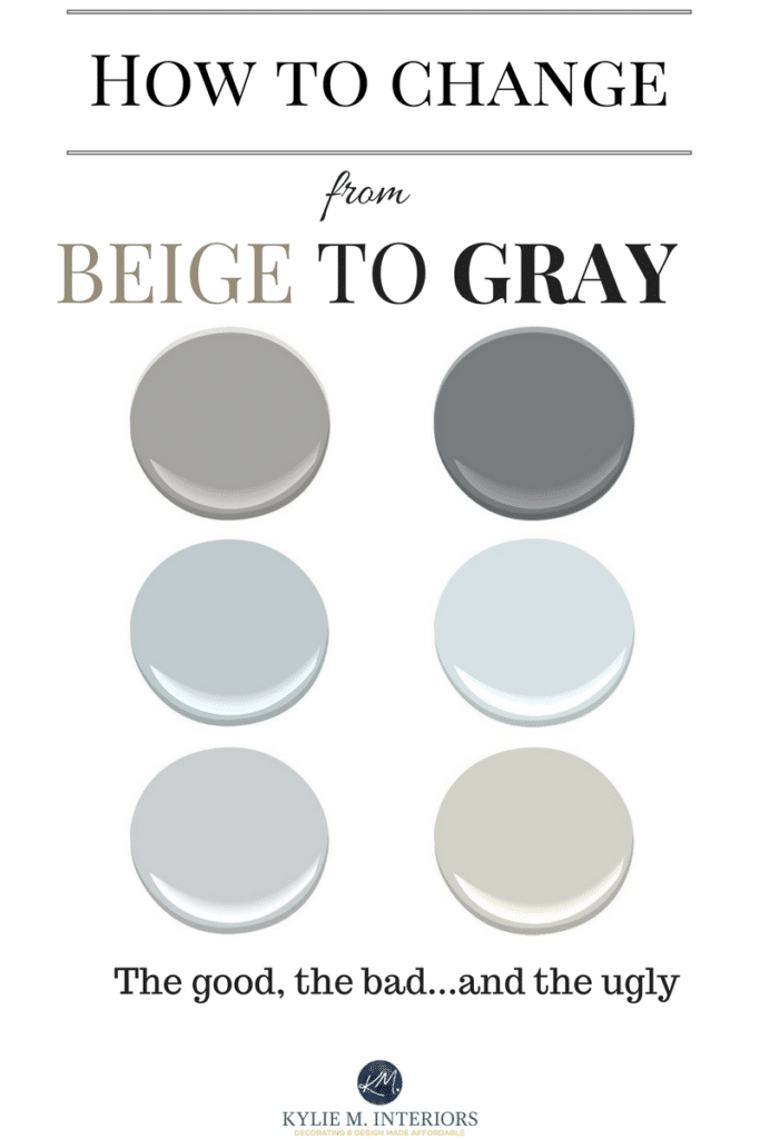 How To Change From Beige Gray Or Greige Kylie M Interiors - Tan Paint With Gray Undertones