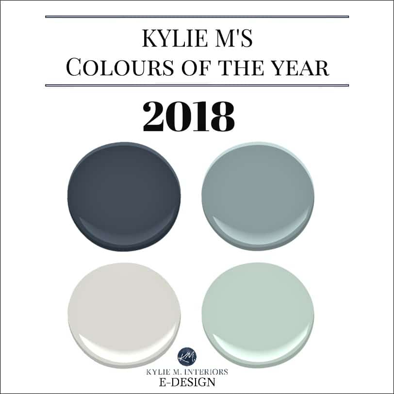 Colours of the year, 2018. Kylie M Interiors E-design, colour expert and online consultant