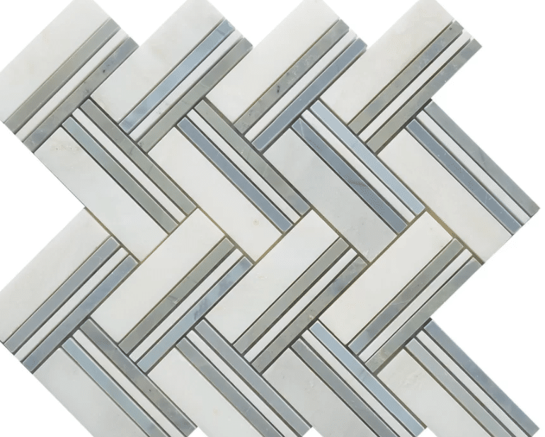 Best accent tile update forest green, herringbone pattern for kitchen or bath.