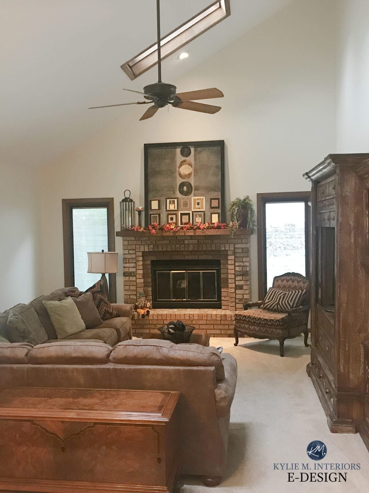 The Best Paint Colors to Go With a Brick Fireplace - Kylie M Interiors