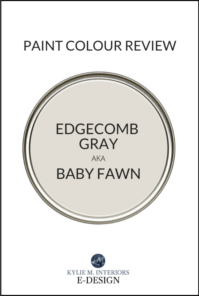 Best greige neutral paint colour, Edgecomb Gray (Baby Fawn) Benjamin Moore. Review by Kylie M Interiors Edesign, online colour consultant