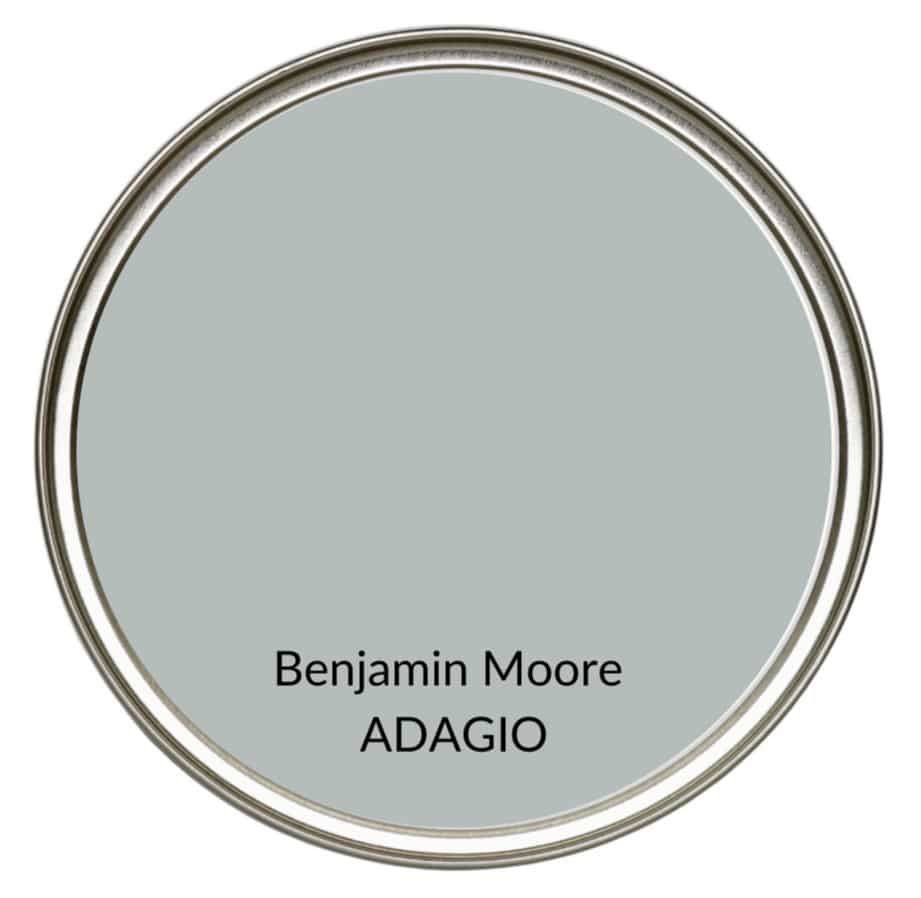 Best modern farmhouse country paint colors. Benjamin Moore Adagio gray. Kylie M Interiors Edesign, online advice blogger