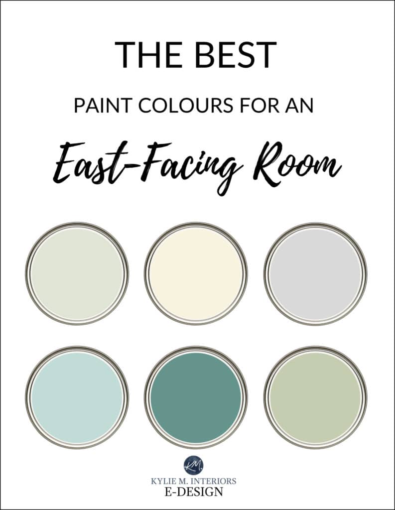 The best paint colors for east facing, eastern exposure room. Kylie M Interiors Edesign, online paint colour advice. Benjamin and Sherwin
