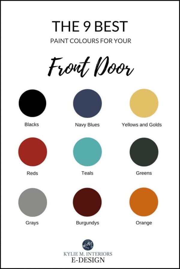 THE 9 BEST FRONT DOOR PAINT COLORS Kylie M Interiors
