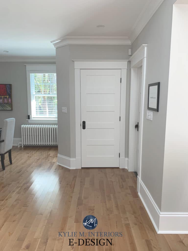 Best warm gray paint colour, Benjamin Moore Collingwood. Popular neutral. Kylie M Interiors Edesign, online color consultant and diy decorating advice (1)