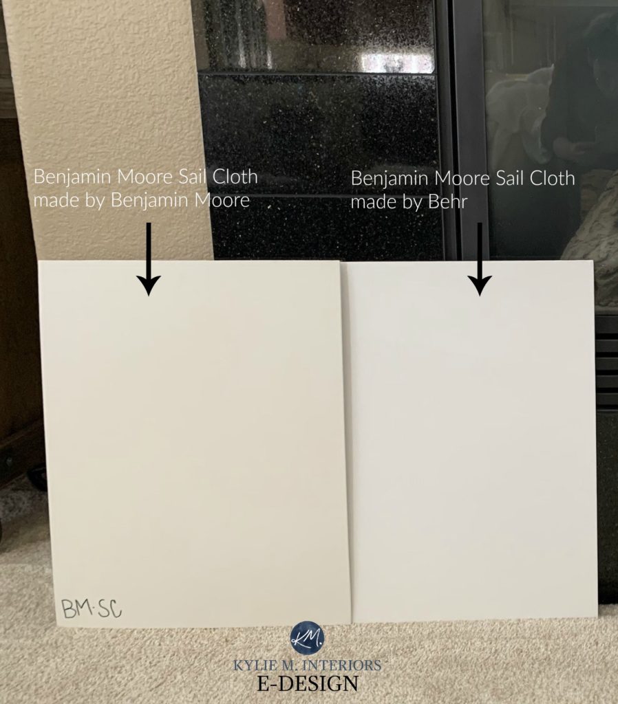 Should you get paint colours mixed in different brands, colour match. Benjamin, Sherwin or Behr. Kylie M Interiors Edesign, online paint colour consulting and diy blog advice