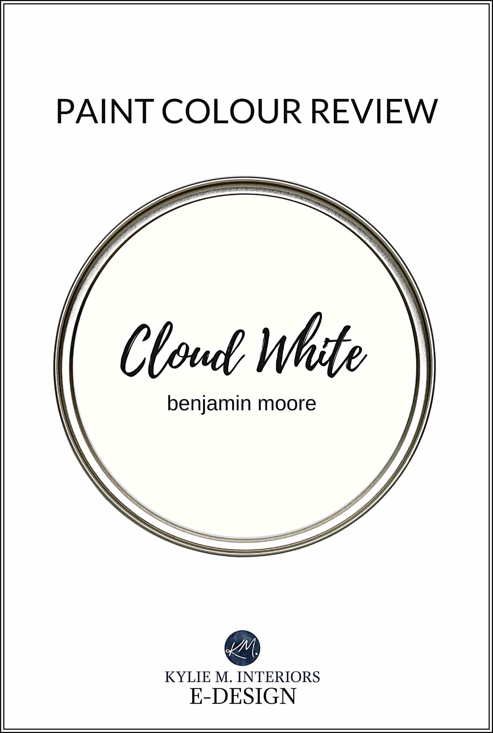 Paint Colour review, best warm white paint colour, Benjamin Moore Cloud White. Kylie M Interiors Edesign, online colour expert