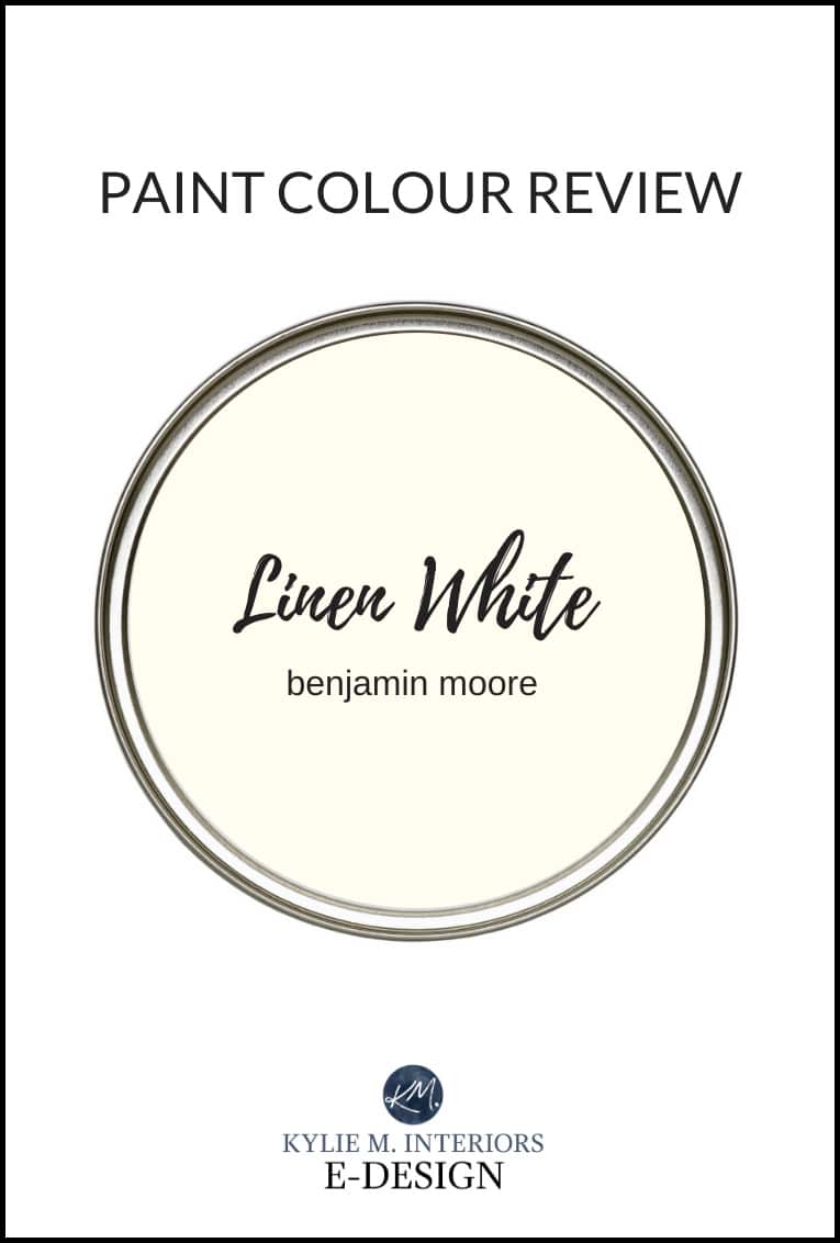 Paint colour review by colour expert Kylie M Interiors. Benjamin Moore Linen White, warm creamy off-white paint color. Edesign, online paint colour and decorating advice blogger