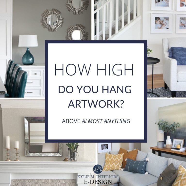 Kylie M Interiors - The Right Height to Hang Artwork
