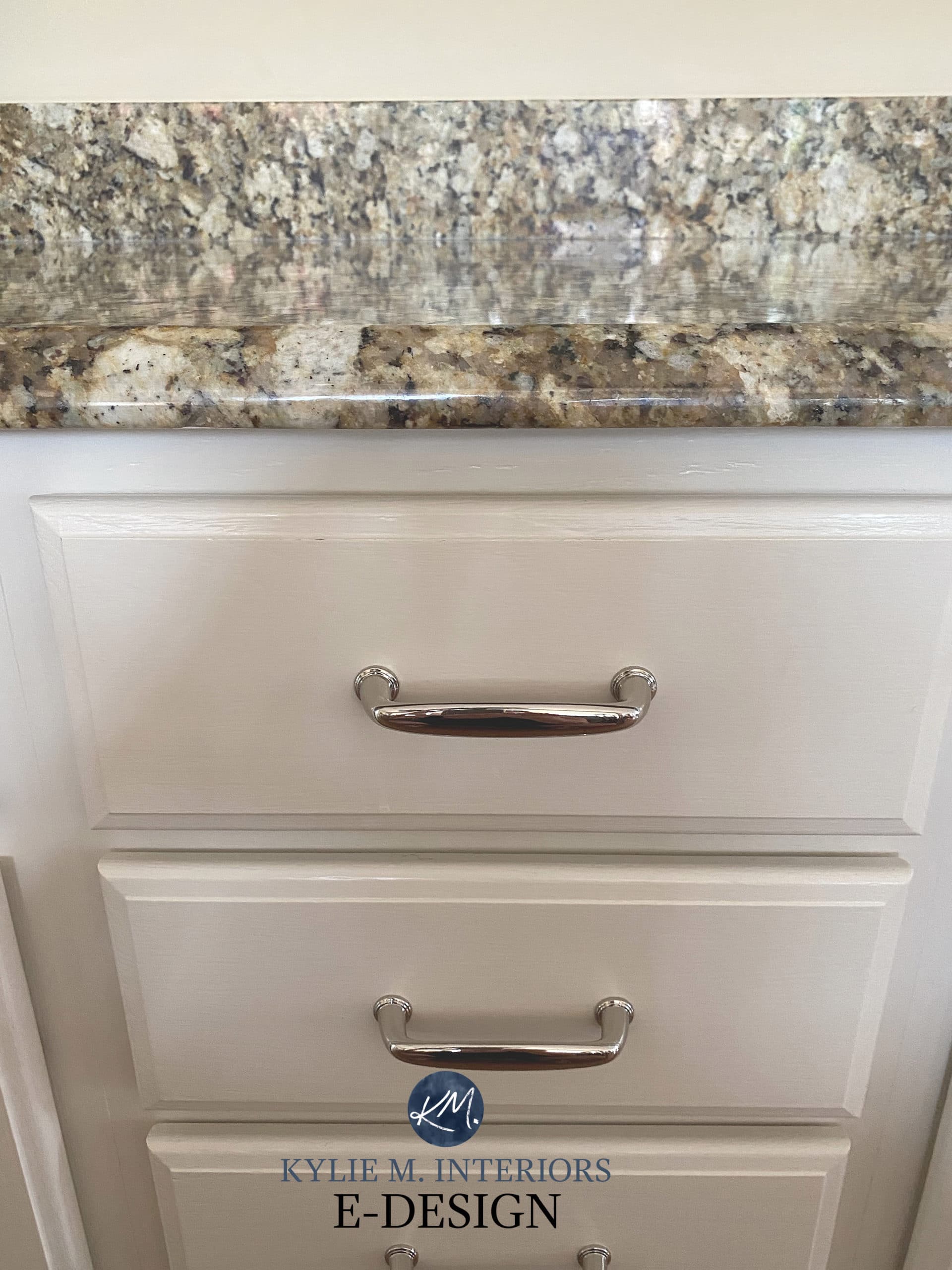 Sherwin Williams painted off white with granite