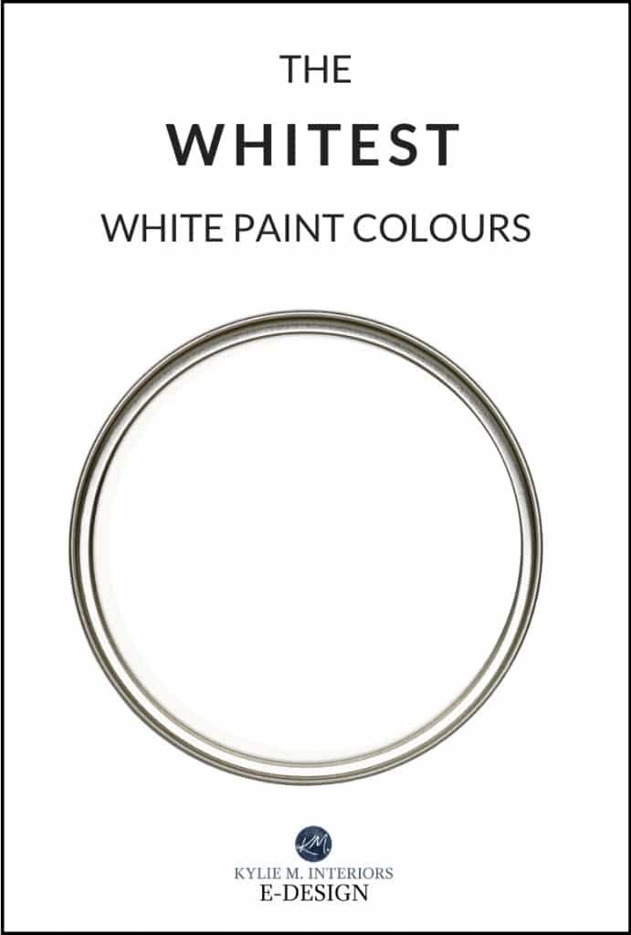 What are the whitest white paint colour. Review of the most white colors - Benjamin, Sherwin, Behr, Farrow and Ball, Kelly Moore. by Kylie M Interiors Edesign