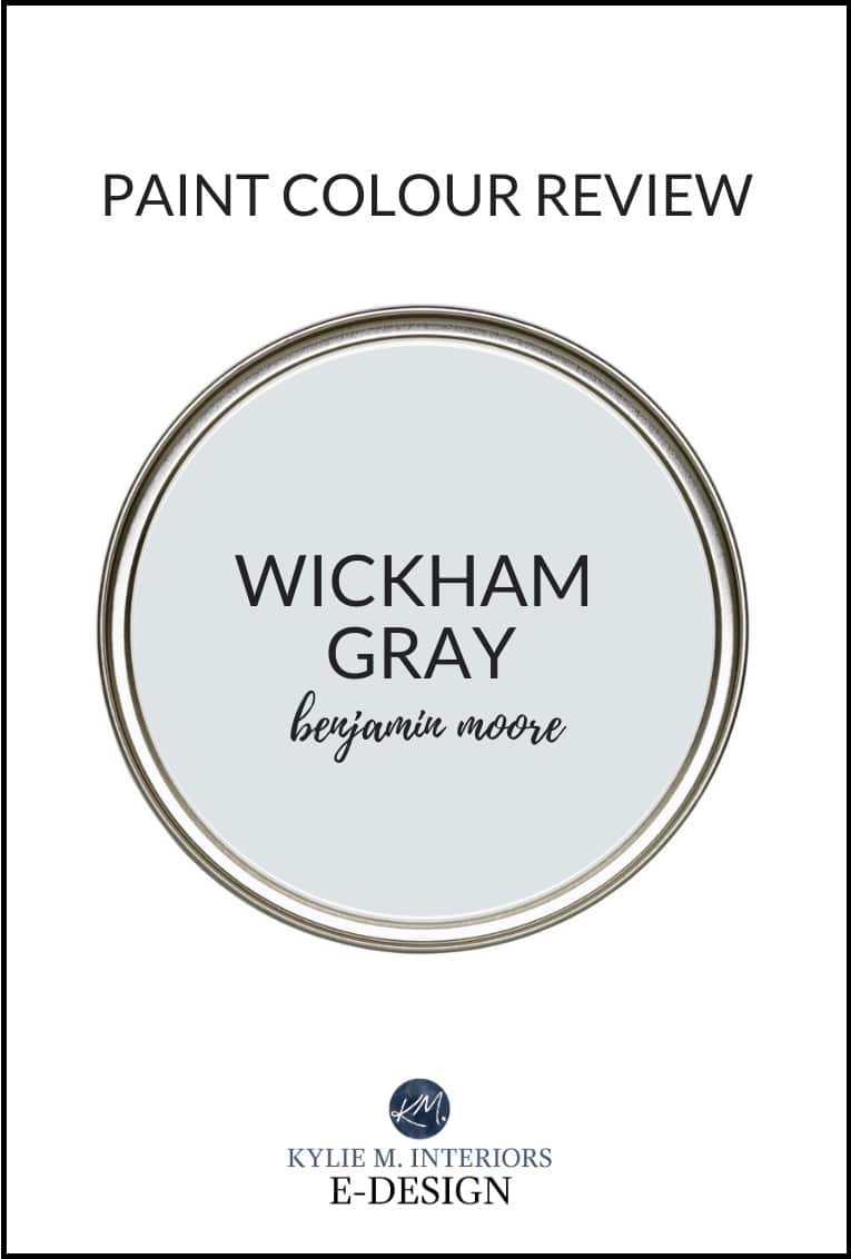 Review of popular grey paint colour, Benjamin Moore Wickham Gray. Kylie M Interiors Edesign, online or virtual paint color consulting