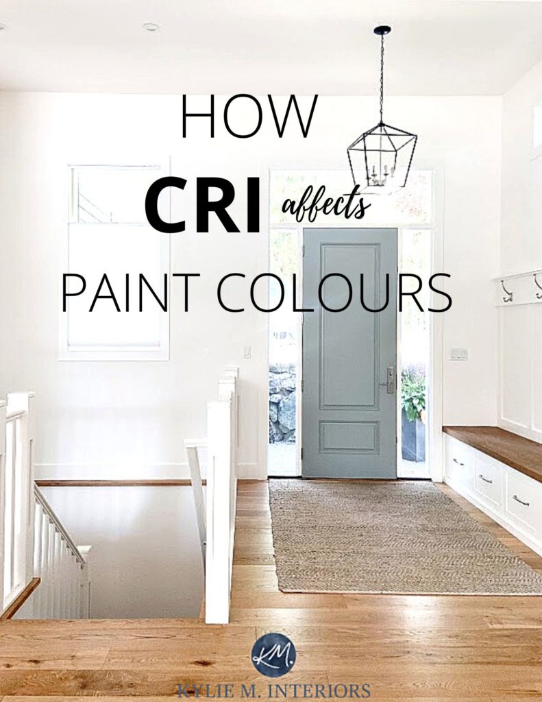 Paint colours and how affected by the CRI kelvins of light bulbs. Kylie M Interiors Edesign, diy advice