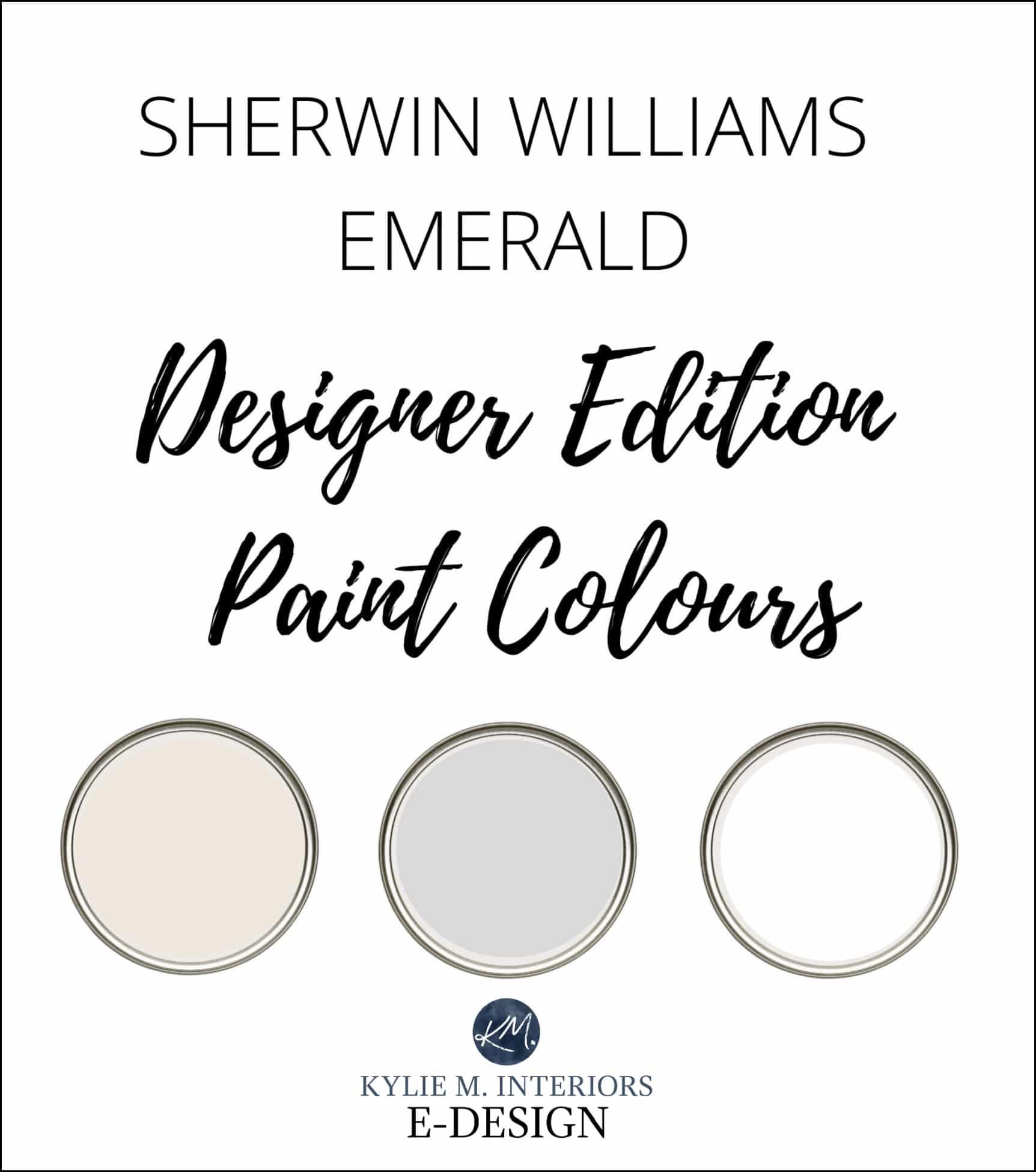 Review, Sherwin Williams Designer Emerald Edition paint colours. Kylie M Interiors Edesign