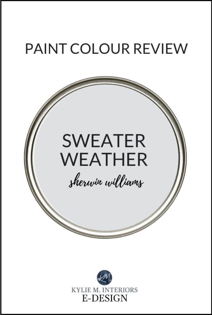 Sweater Weather, Sherwin Williams best gray paint colour, a review. Designer Edition. Kylie M Interiors Edesign, diy consultant (2)