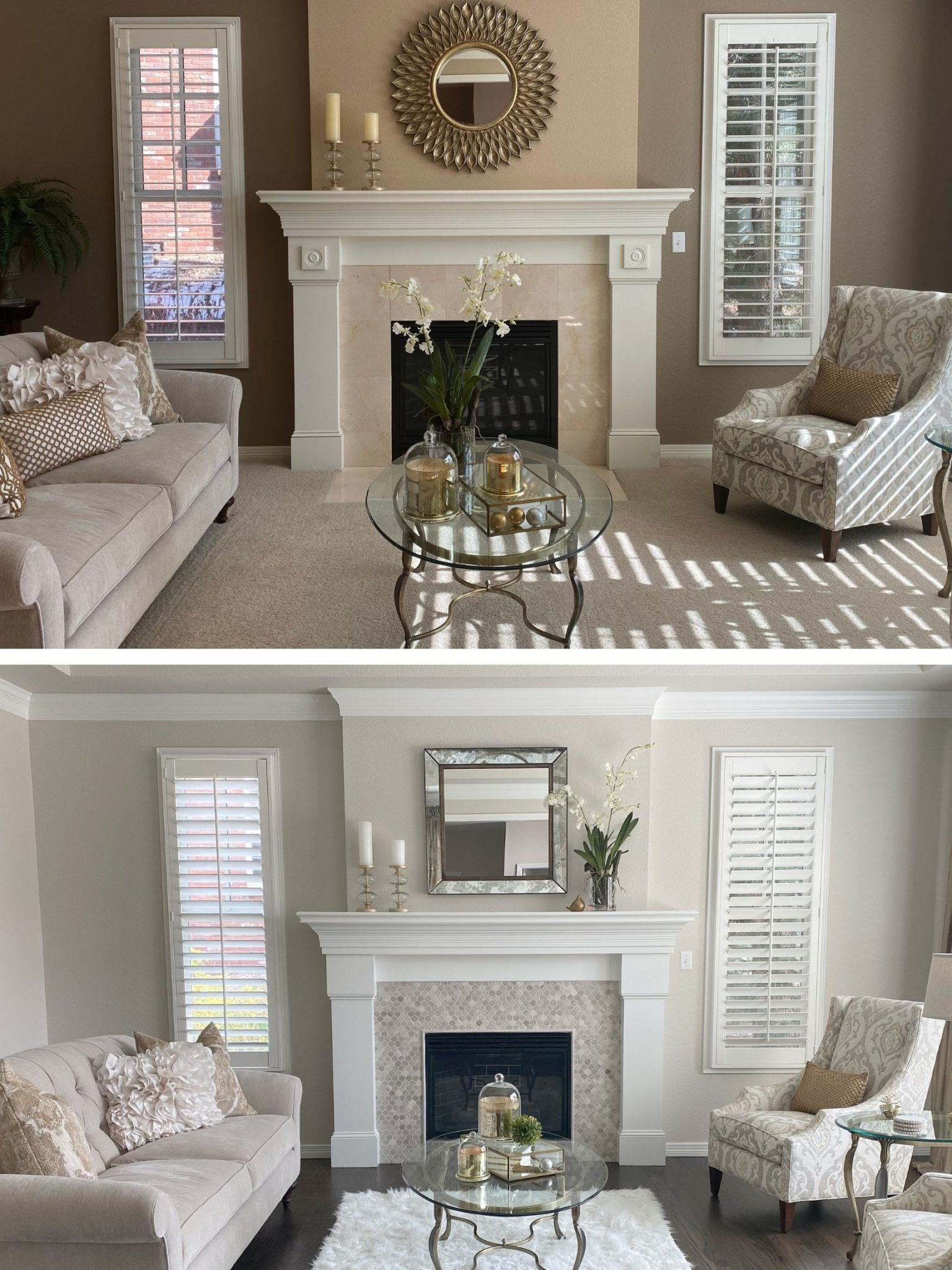 Kylie M Interiors - How to Update your Fireplace - 5 Easy Update Ideas