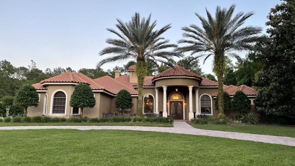 exterior before, mediterranean style, red tile roof