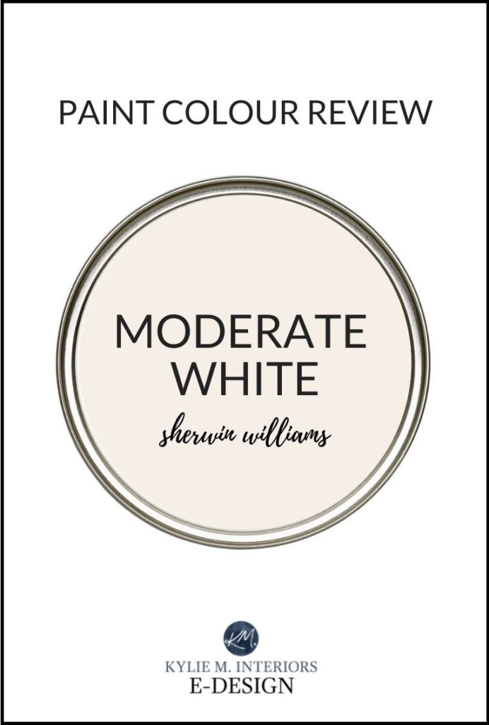 Sherwin Williams Moderate White, light beige tan paint colours. Kylie M Interiors edesign, diy update blogger
