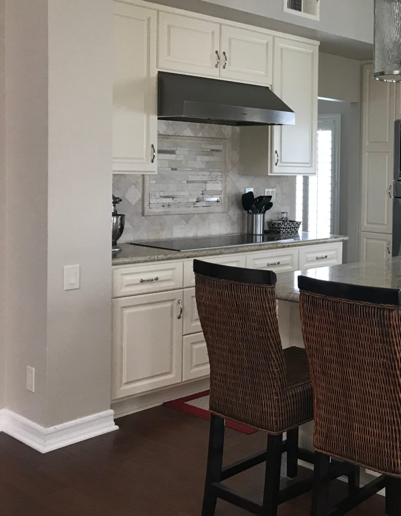 can cream kitchen cabinets work with white walls or trim. Kylie M Interiors Edesign diy update ideas