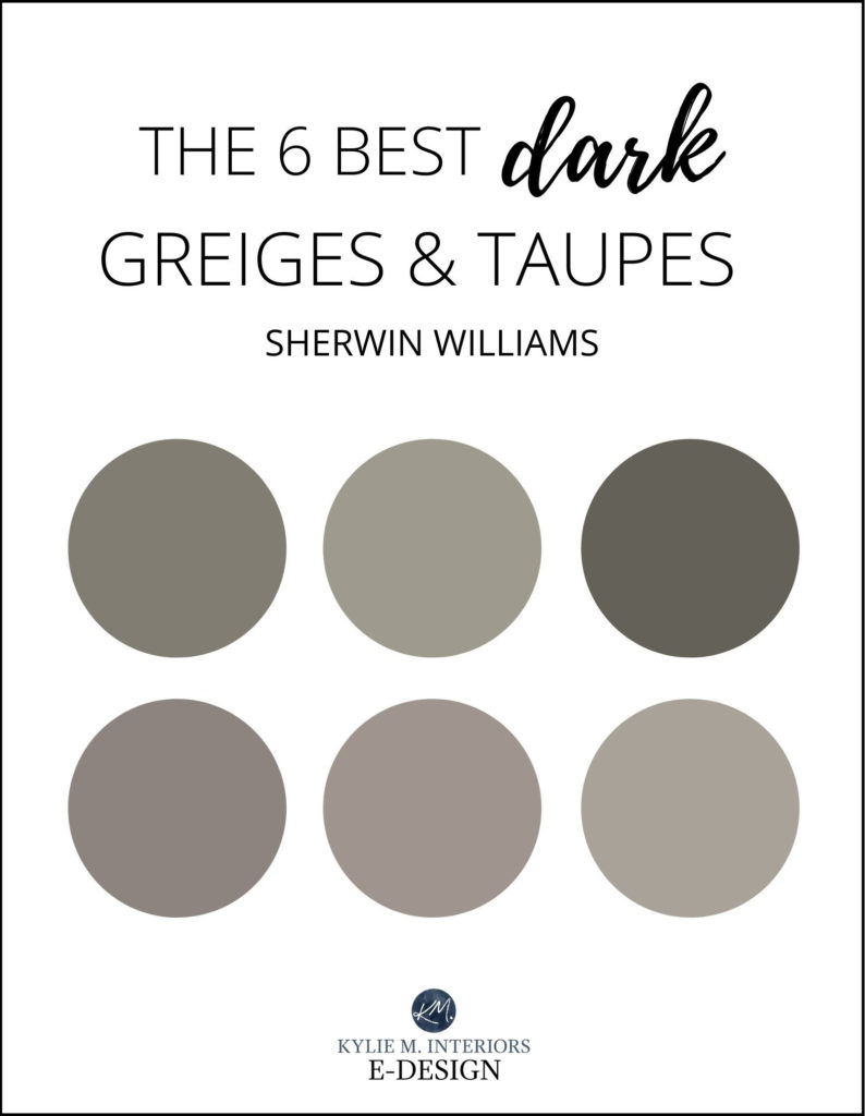 Sherwin Williams Greige and taupe paint colours, best ideas by Kylie M Interiors Edesign, diy blogger