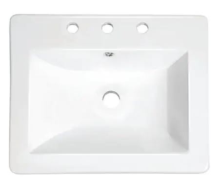square drop in vanity sink for bathroom update, KYlie M INteriors edesign
