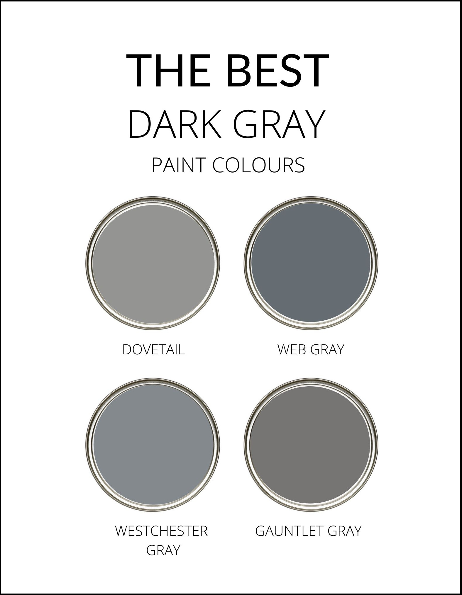 SHERWIN WILLIAMS BEST DARK GREY CHARCOAL PAINT COLOURS. REVIEW BY VIRTUAL COLOR CONSULTANT, KYLIE M INTERIORS EDESIGN