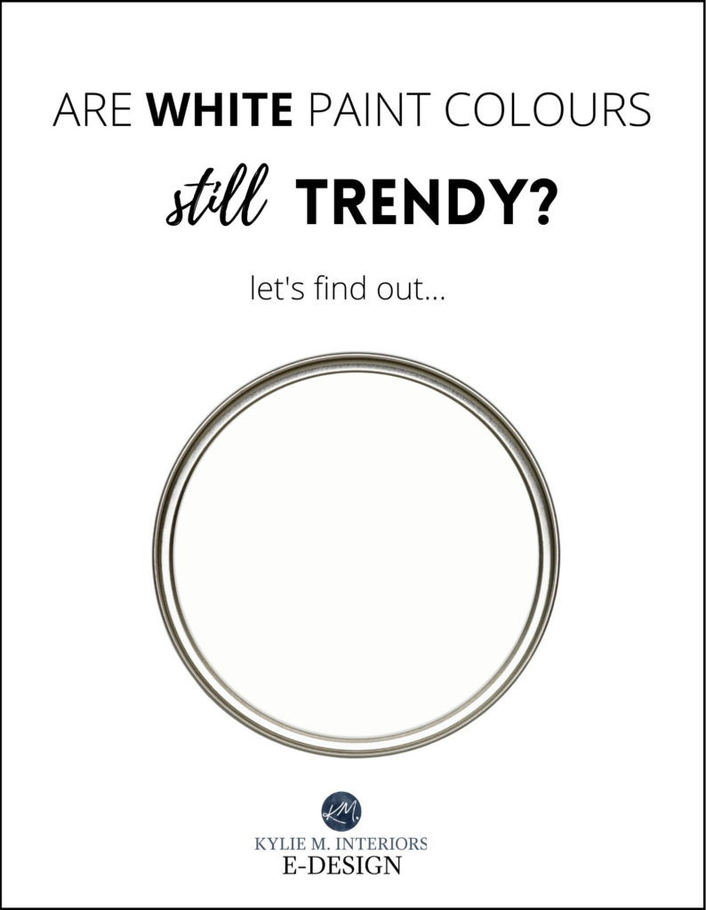 Are white paint colours on walls, cabinets, exteriors still trendy in style. Kylie M INteriors Edesign, onilne paint colour advice
