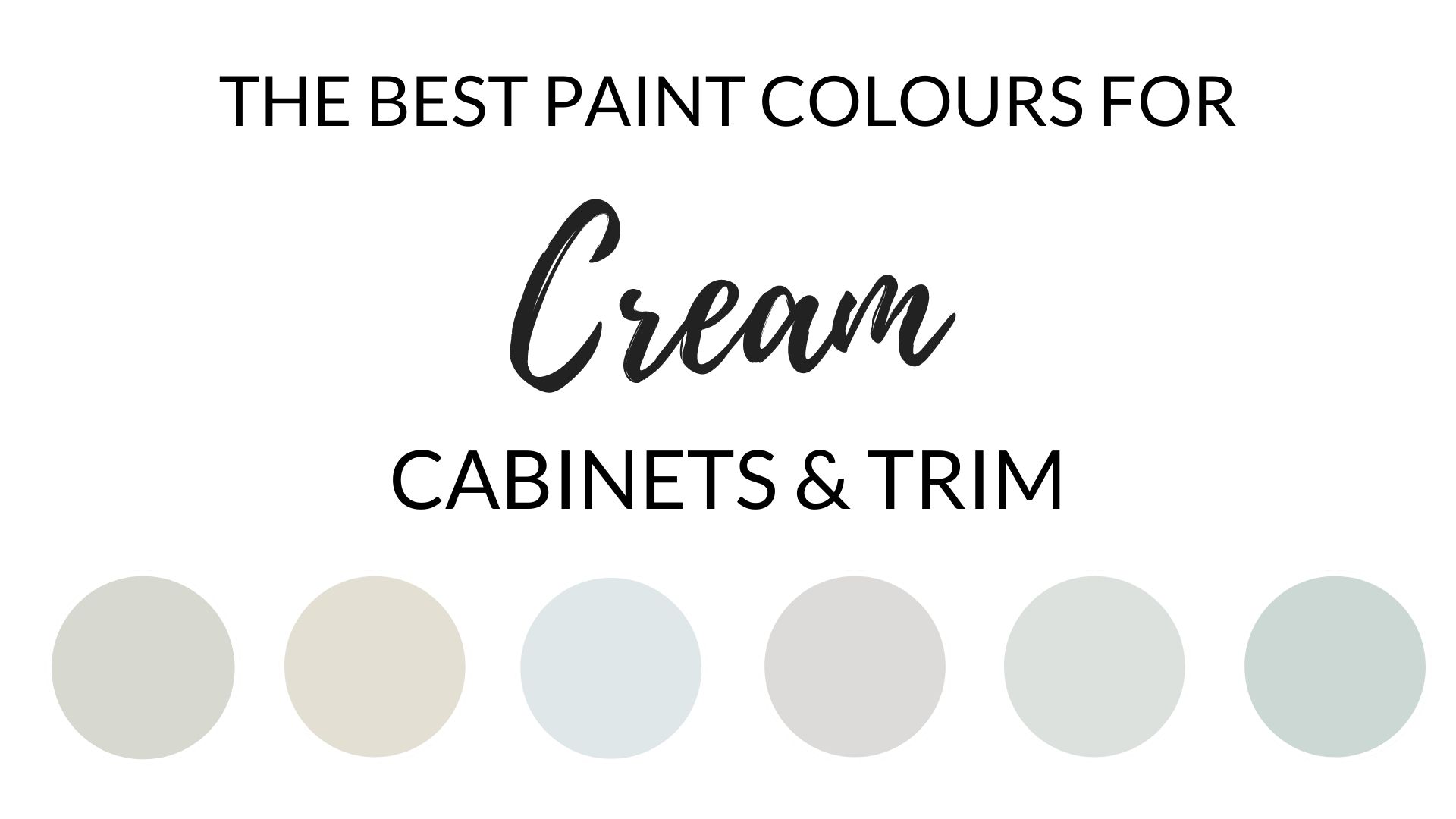 Best paint colours to update and go with cream glazed kitchen cabinets and cream trim. Sherwin and Benjamin. Kylie M Interiors Edesign (2)