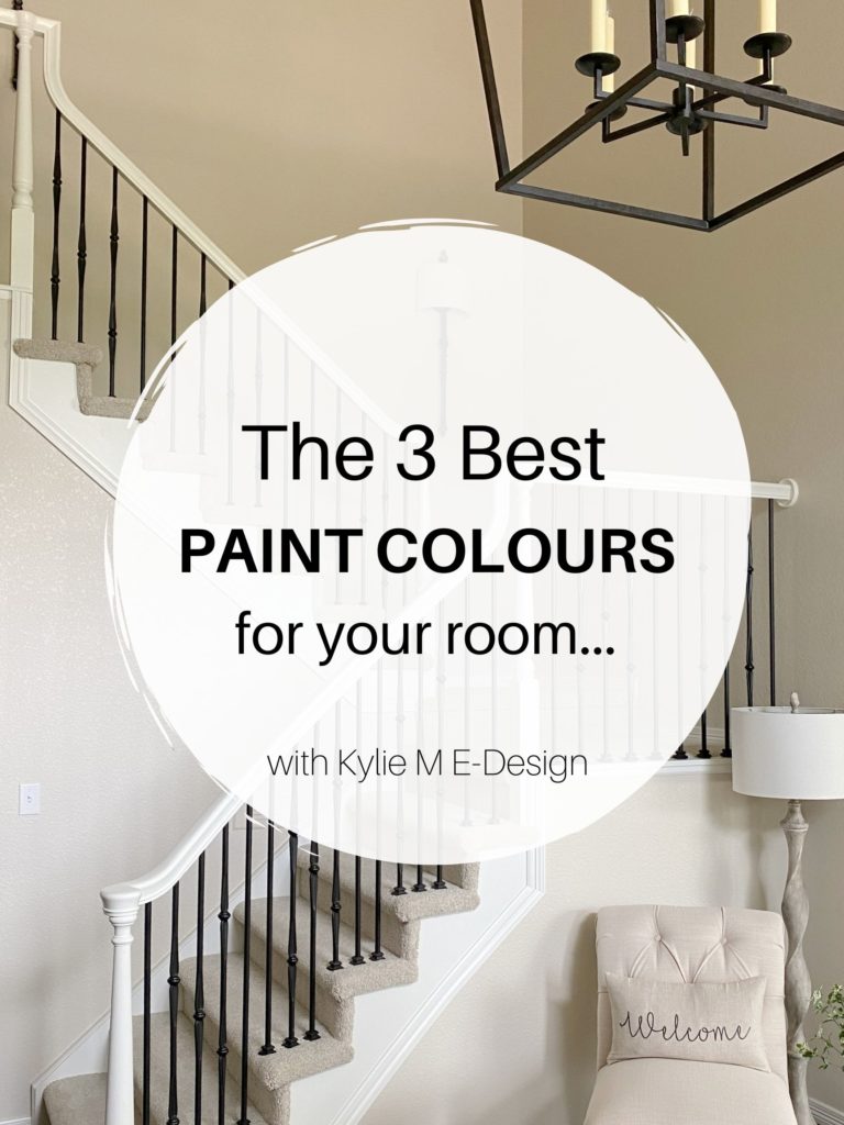 The best paint colors to update your home with E-Design and online paint colour consultant, Kylie M Interiors. Benjamin Moore and Sherwin Williams colours