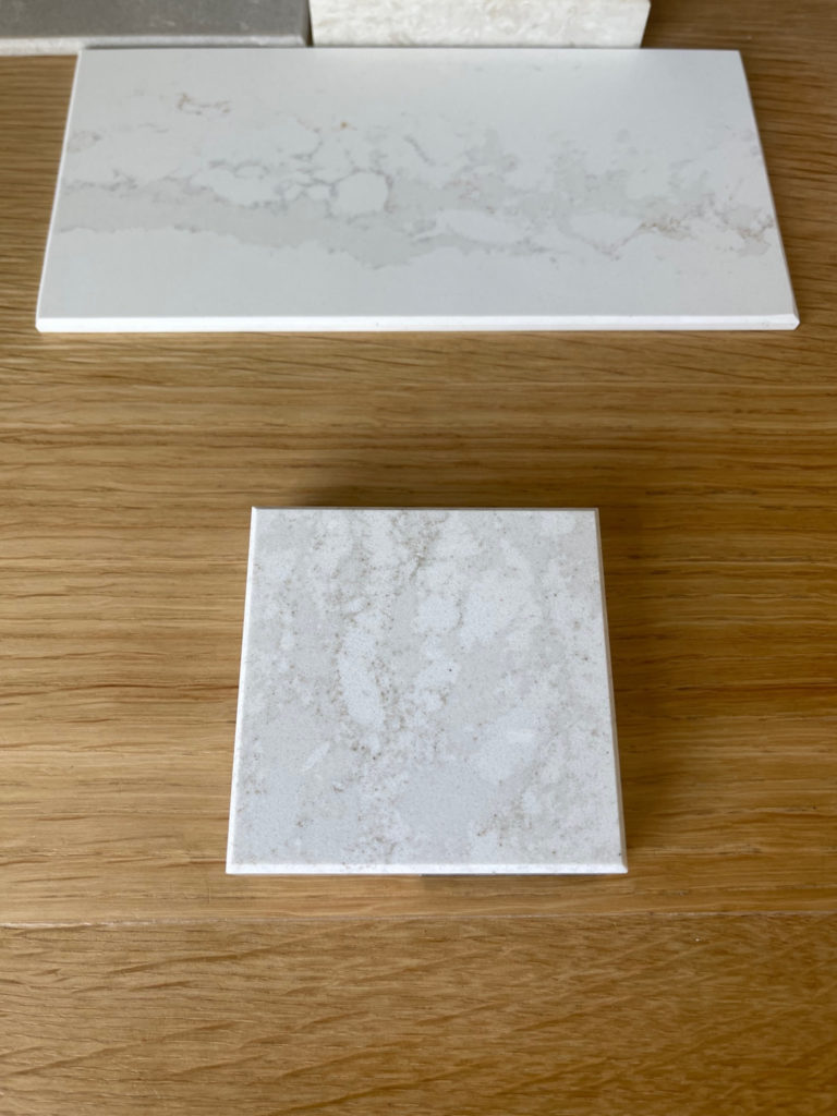 Cambria Ironsbridge warm off-white quartz countertop, popular