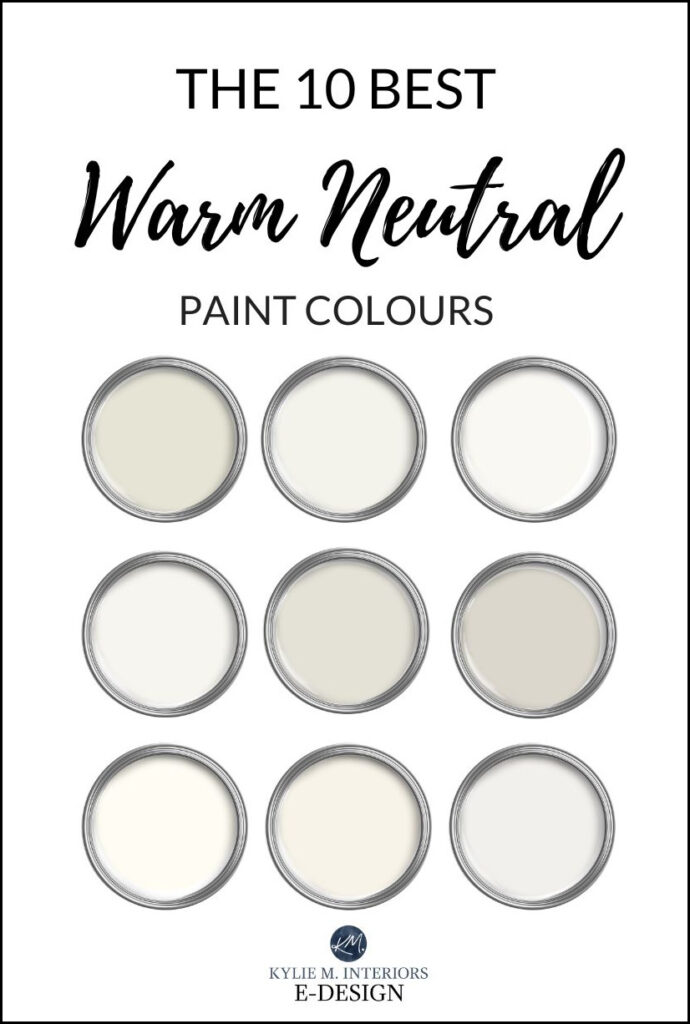 the best warm neutral paint colors, beige, cream, tan, soft white, Kylie M Interiors online consulting