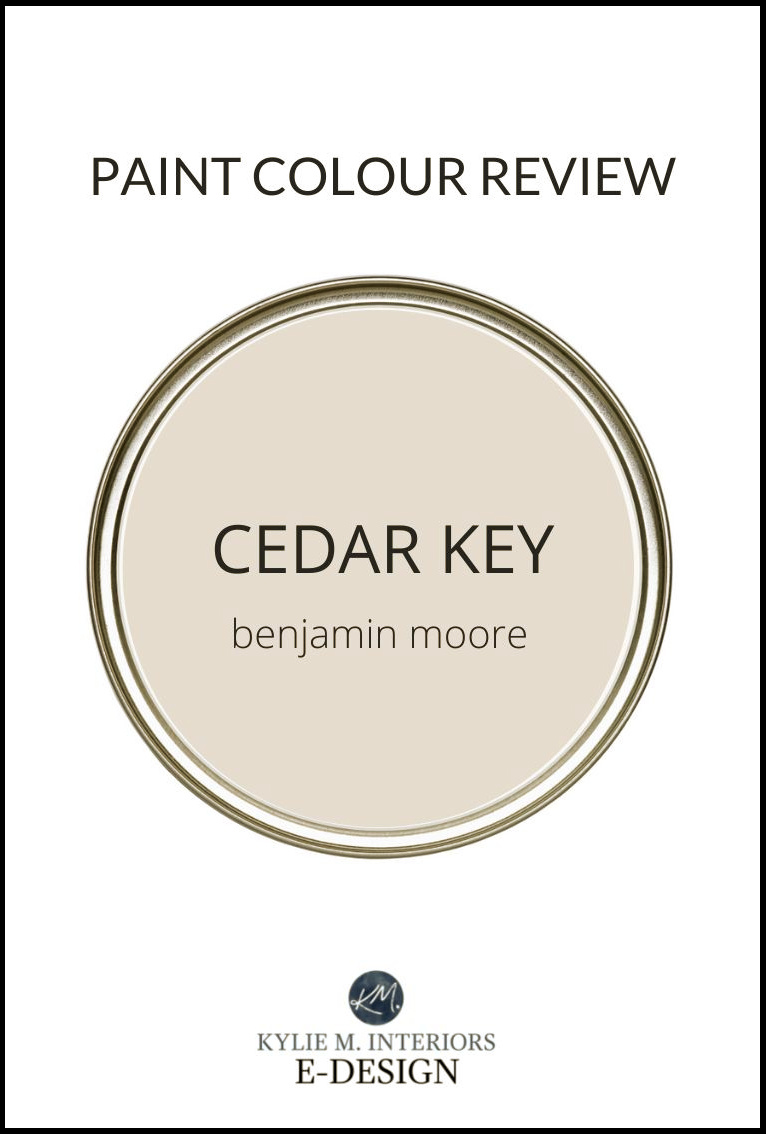 Paint colour review, popular beige paint colour Benjamin Moore Cedar Key. Kylie m