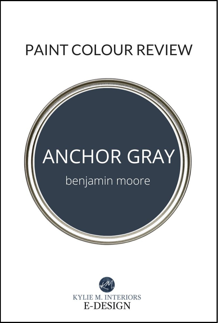 Benjamin Moore best navy blue paint colour, review of Anchor Gray by Kylie M