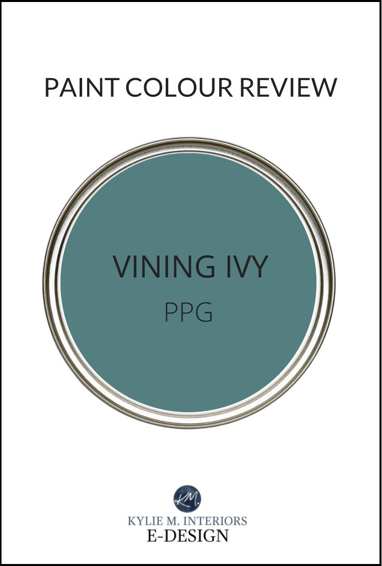 PPG, Glidden Vining Ivy colour of the year with Kylie M. Best teal green blue paint color