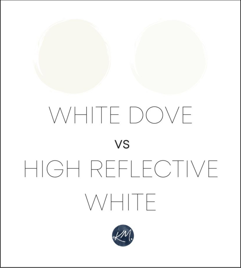 SHERWIN WILLIAMS HIGH REFLECTIVE WHITE, ULTRA WHITE, VERSUS WHITE DOVE, BENJAMIN MOORE. KYLIE M COLOR EXPERT, BEST WHITE PAINT COLORS