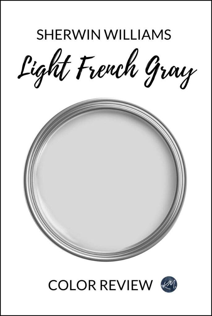 Sherwin Williams Light French Gray, popular shade of gray with Kylie M Interiors, online consulting review