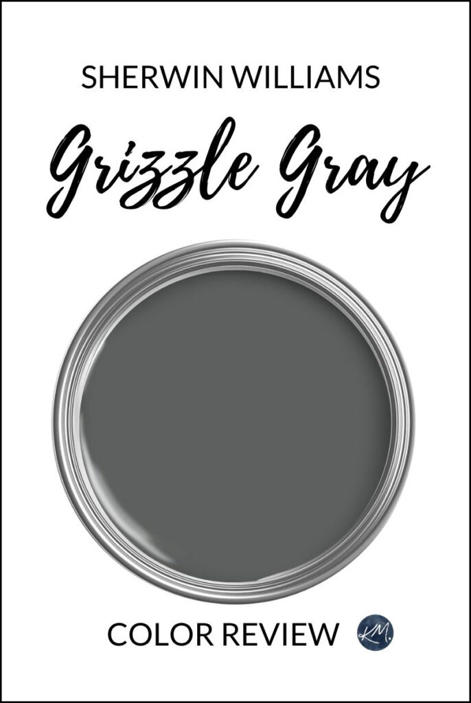 Sherwin Williams Grizzle Gray, dark gray paint color review by Kylie M Edesign (1)