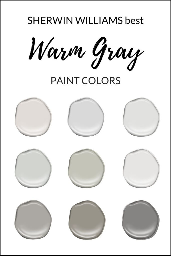 sherwin williams best most popular warm gray paint colors, repose gray, agreeable gray, egret white, drift of mist. Kylie M Interiors (1)