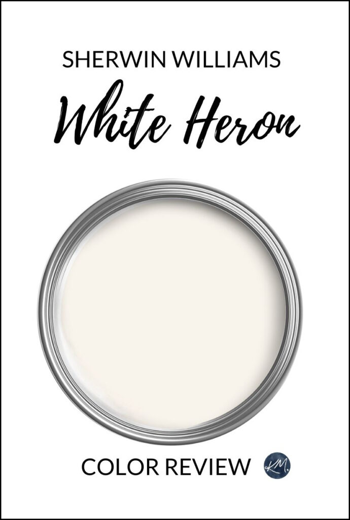 Paint color review, best off white paint color, Sherwin Williams White Heron, top neutral with Kylie M Edesign