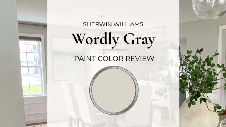 Sherwin Williams Worldly Gray paint color review with best uses, real home images, and undertones