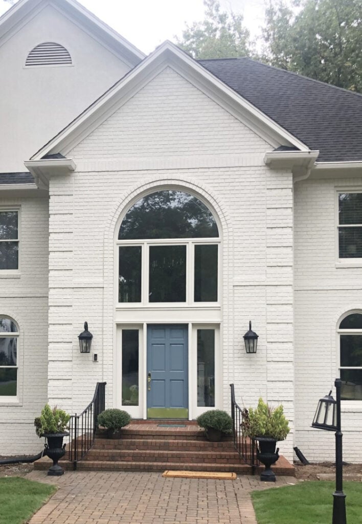 Sherwin Williams painted brick exteri