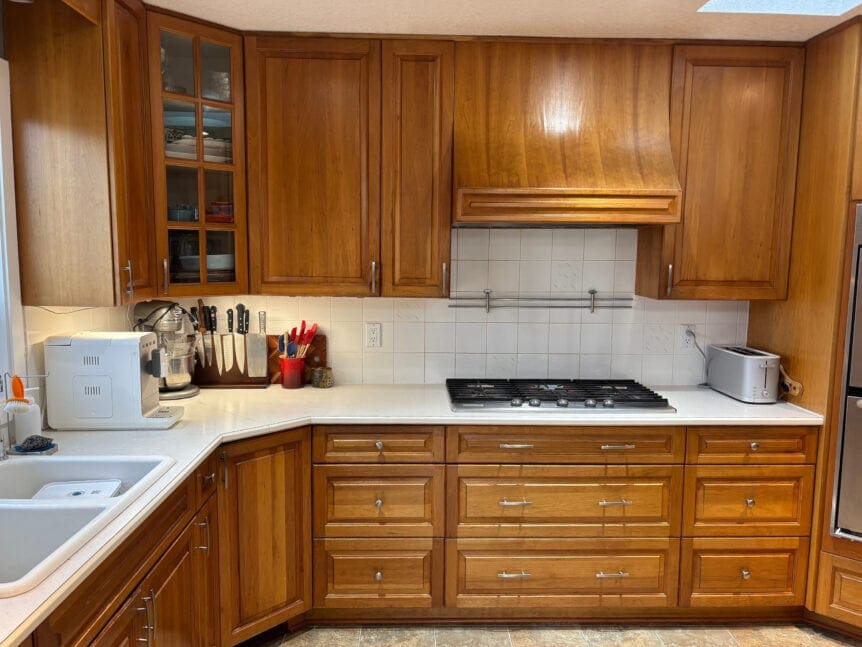 How to Update Cherry (Red) Wood Cabinets Without Replacing Them