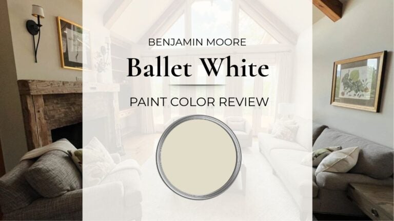 Benjamin Moore Ballet White paint color review with real home images, best uses, and comparisons