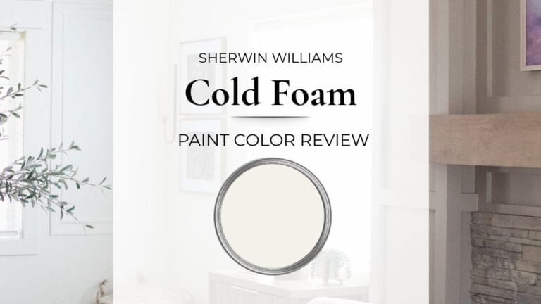 Sherwin Williams Cold Foam paint color review